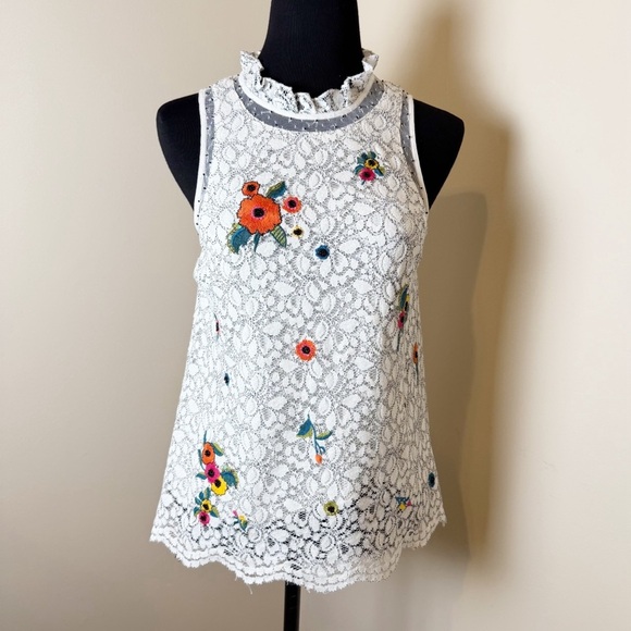 Anthropologie Maeve Macie Lace Top 4 - Picture 1 of 14